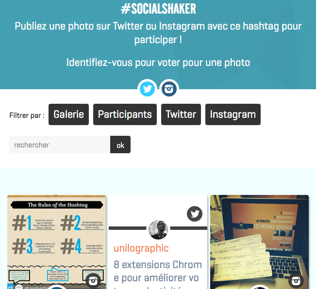 Hashtag Contest Socialshaker