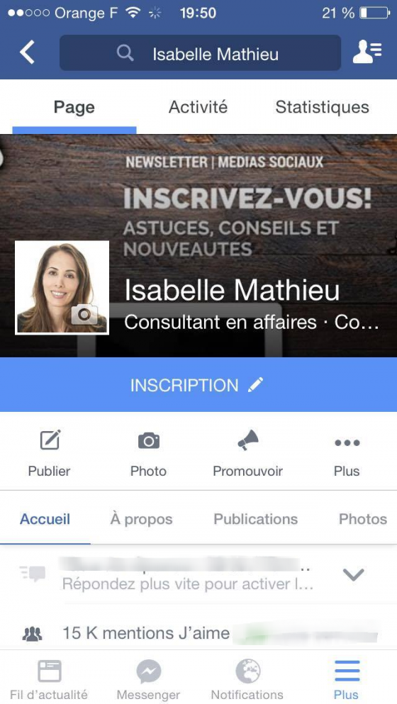 page facebook mobile page facebook mobile