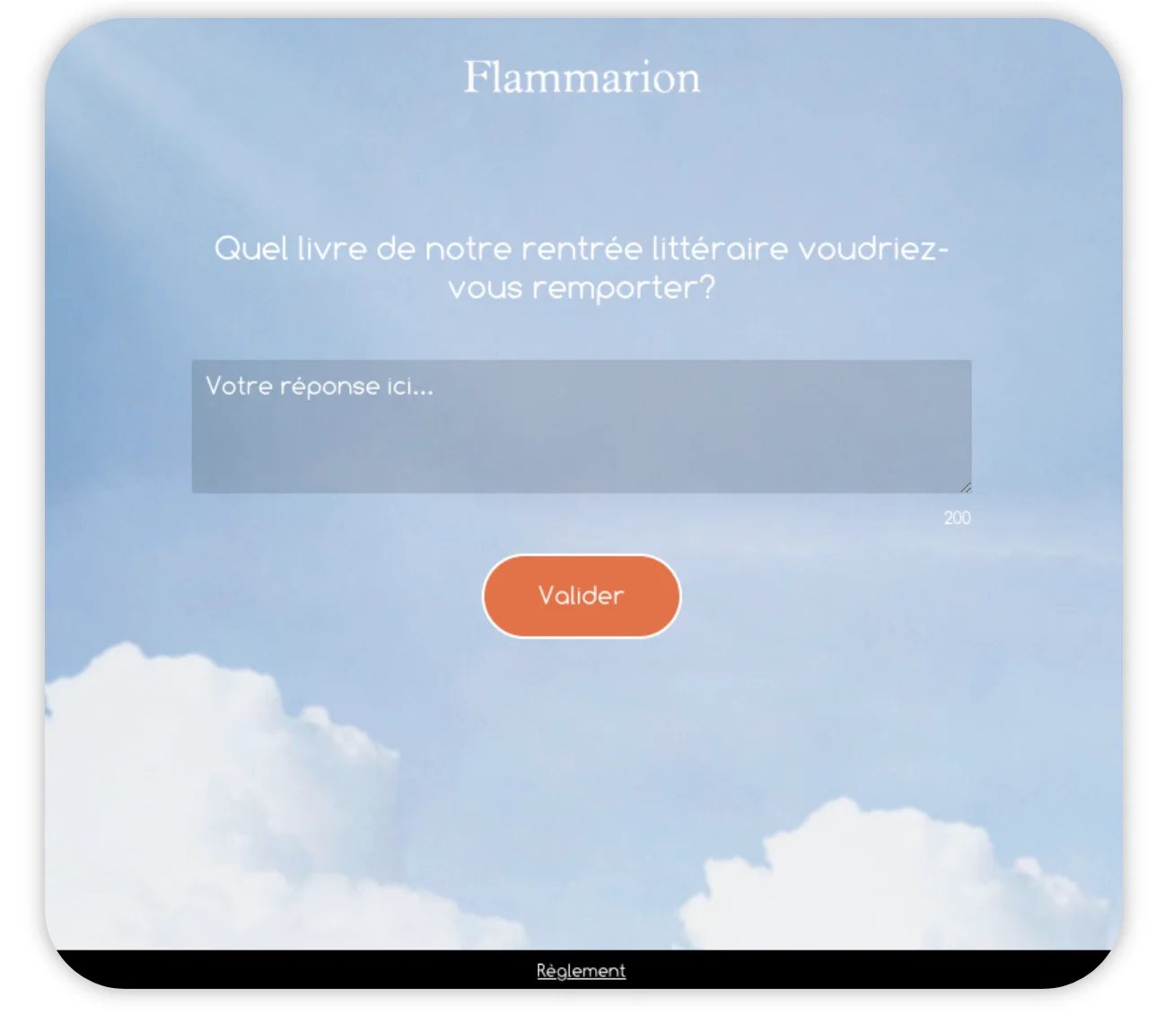 Flammarion - back-to-school competitions